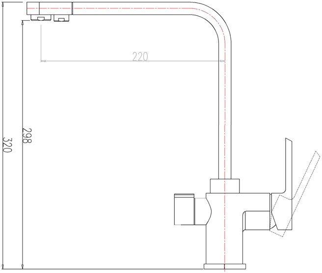 Смеситель ZorG Clean Water ZR 334 YF для кухонной мойки, хром - Вид №1