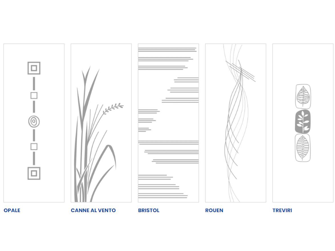 Все стеклянные раздвижные дверные панели с декором Eclisse панели для дверей ARCH-00064305 - Вид №3