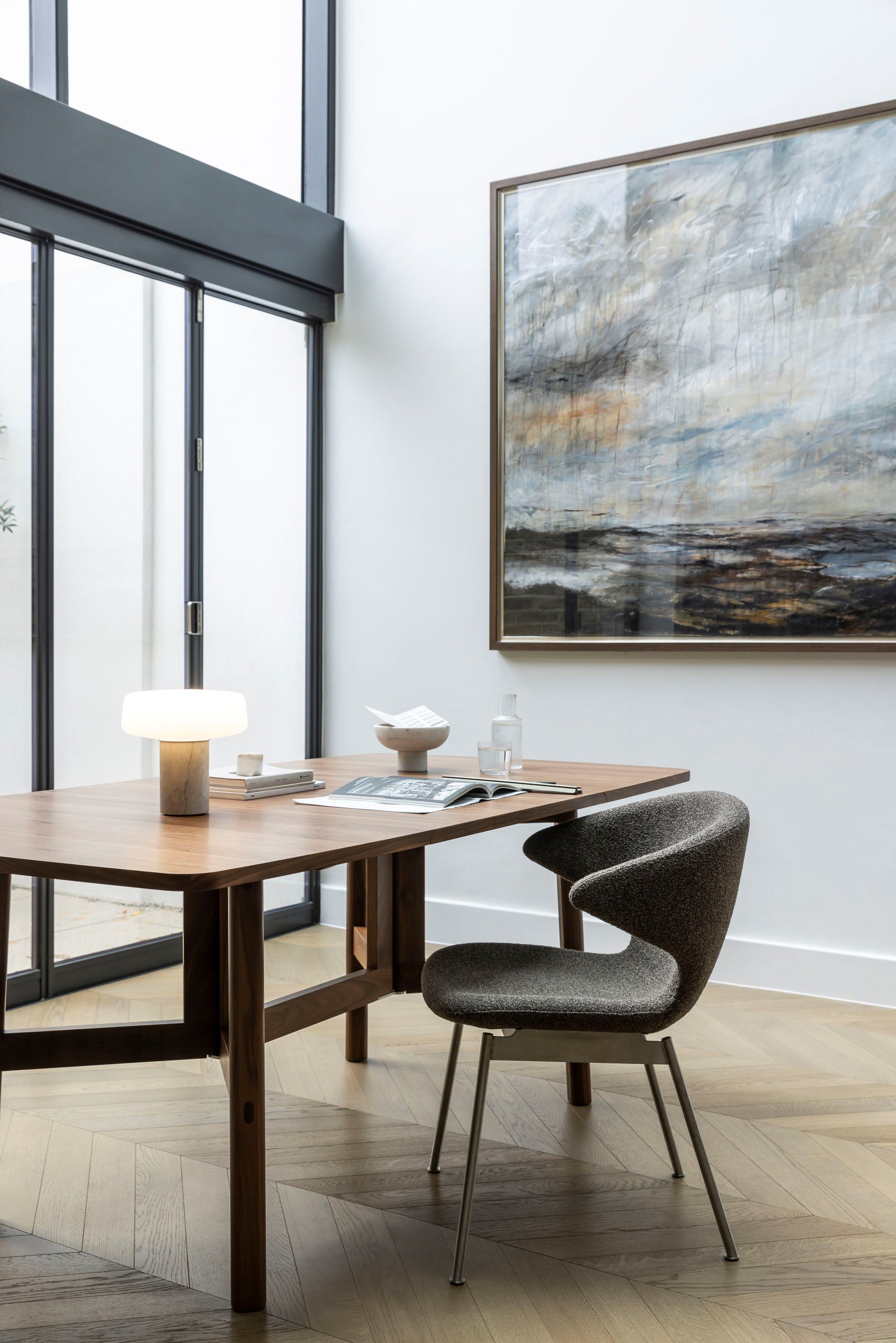 Выдвижной прямоугольный стол с откидной крышкой из грецкого ореха Case MARLOW ARCH-00079064 - Вид №10