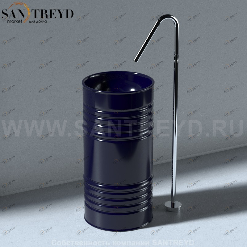 4742K77 Напольная раковина стоящая круглая Kerasan Artwork