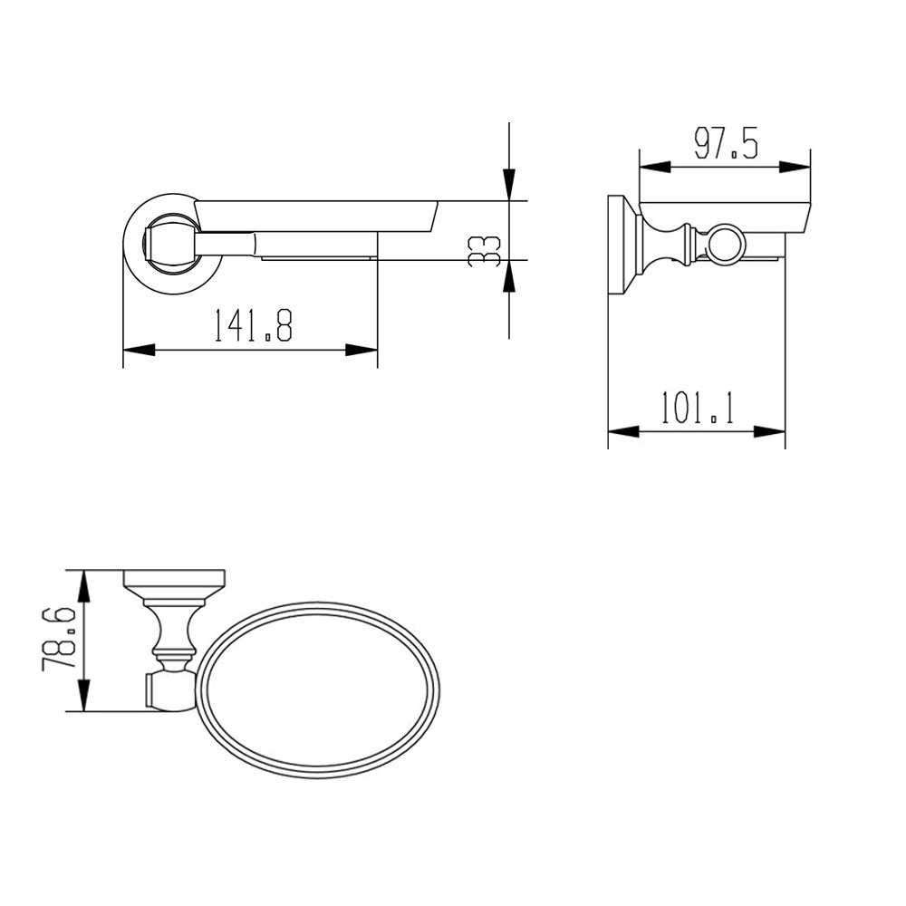 Мыльница Raiber RB52005 металлическая RB52005 Santreyd  - Вид №2