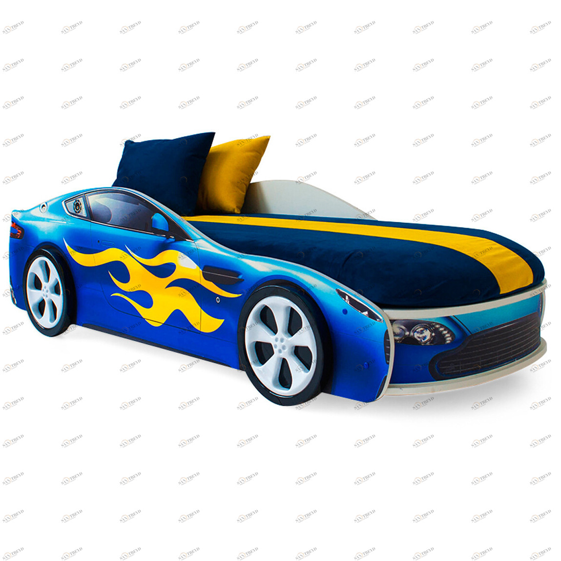 Детская кровать-машина "Бондмобиль" синяя БЕЛЬМАРКО  326762 Синий Santreyd 