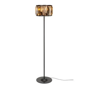 Торшер хрустальный 164х35 см янтарный Vitaluce V5218-1/4P VITALUCE  00-3889562 Оранжевый;черный