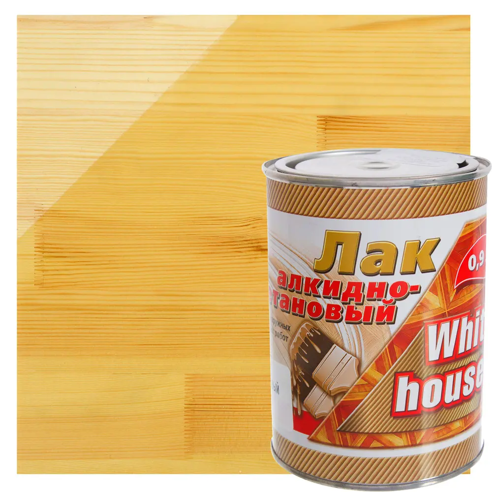 Лак алкидно-уретановый полуматовый White house 0.9 л STLM-2052495