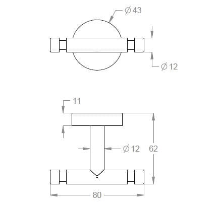 Двойной халат из нержавеющей стали Fir Italia аксессуары для ванной комнаты из нержавеющей стали ARCH-00050457 - Вид №2