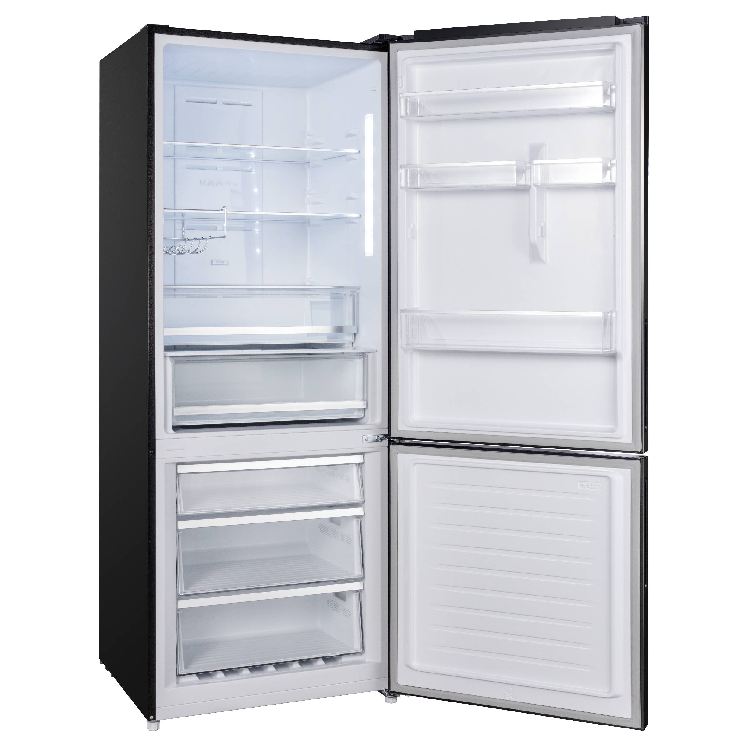 9158177 Холодильник с морозильником   Korting KNFC 72337 XN черный STDN-0140241 - Вид №2