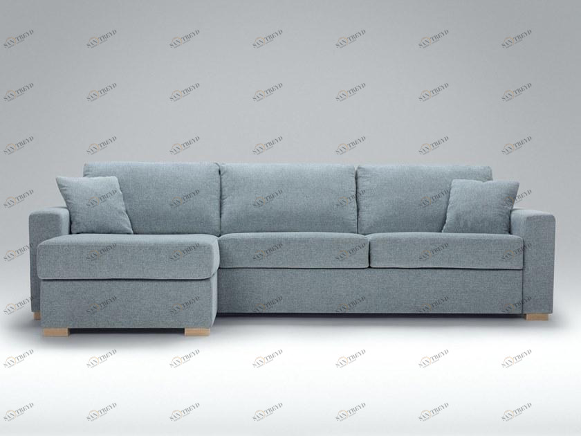 Sits Мягкий 3-местный диван-кровать из ткани с шезлонгом Lukas sun-id-1358695