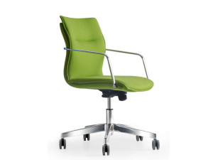 Офисное кресло с регулируемой высотой и подлокотниками с 5 спицами