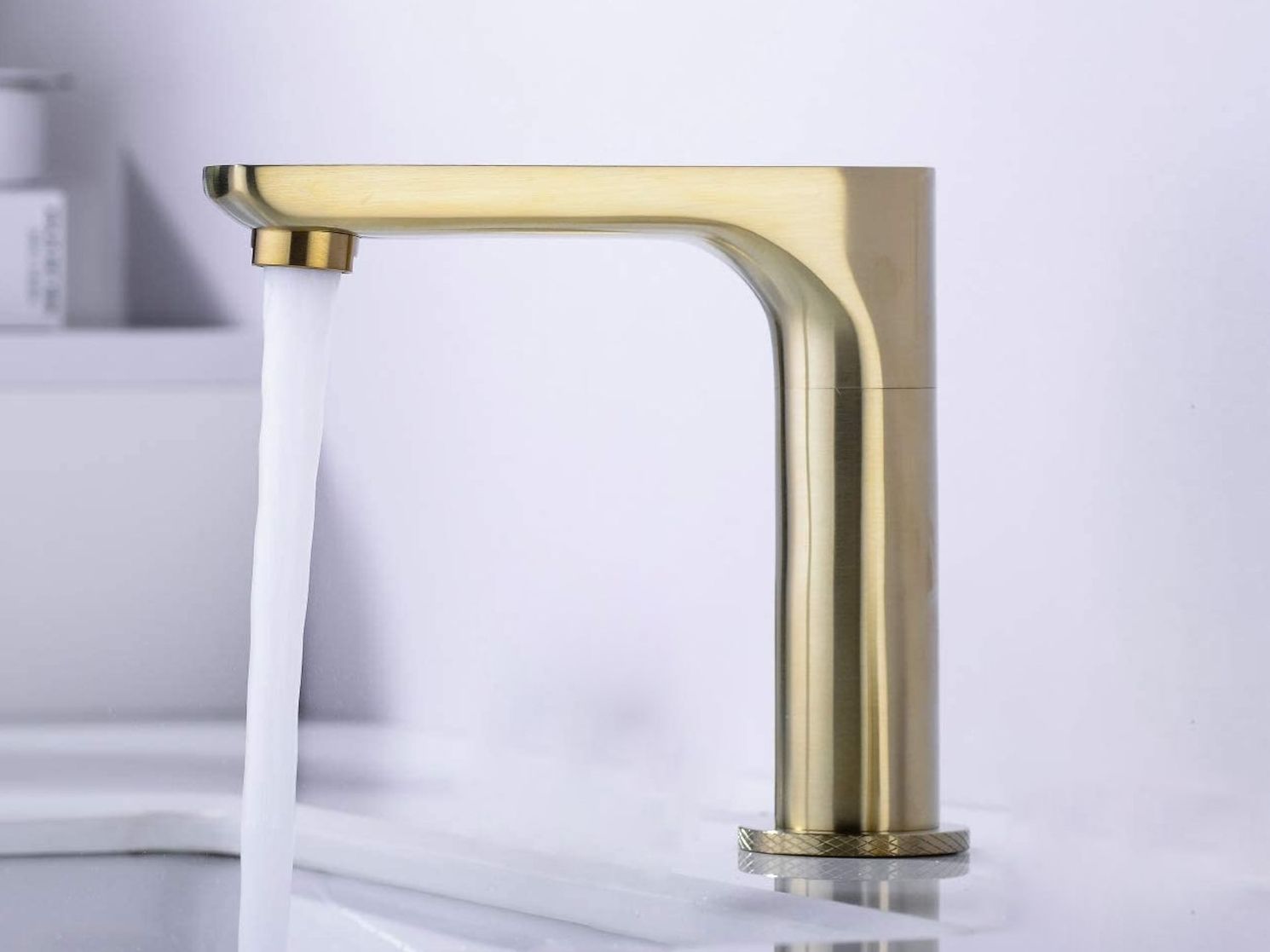 Инфракрасный смеситель для раковины из латуни Fontana Showers FS-1090-BG ARCH-00042546