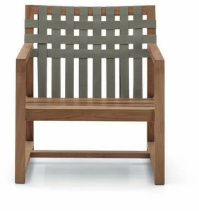 RODA Садовое кресло из тика с подлокотниками Network