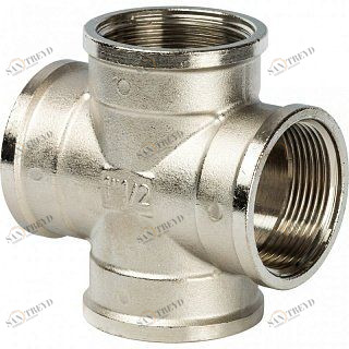 Крестовина ВР 1 1/2" никель STOUT SFT0031000112
