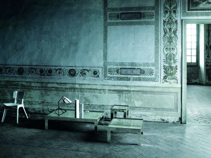 Glas Italia Журнальный столик с низким кристаллом Mirror mirror sun-id-1443909 - Вид №2