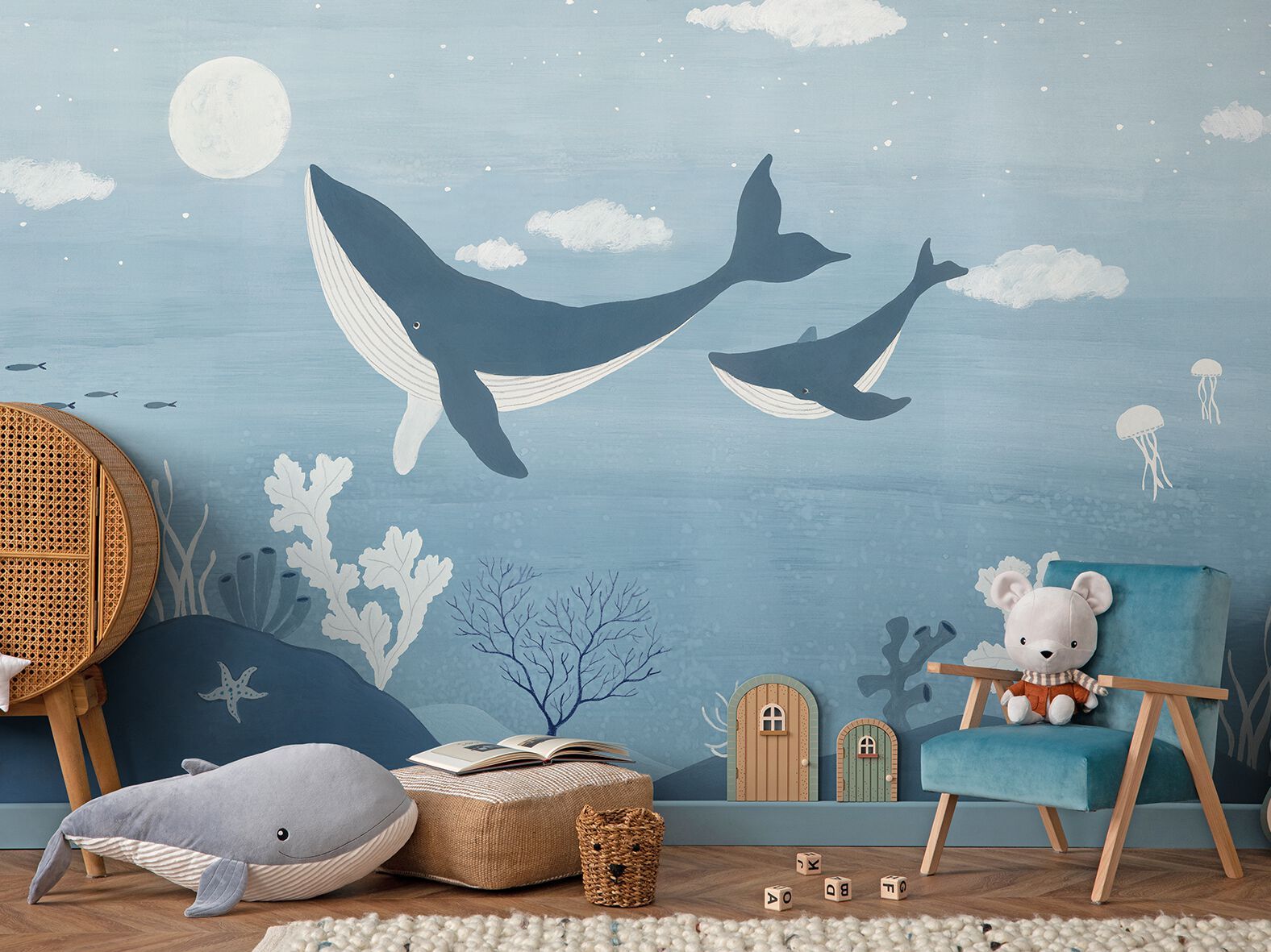 Carta da parati PVC free, eco-friendly, lavabile WallPepper IN FONDO AL MAR ARCH-00147240