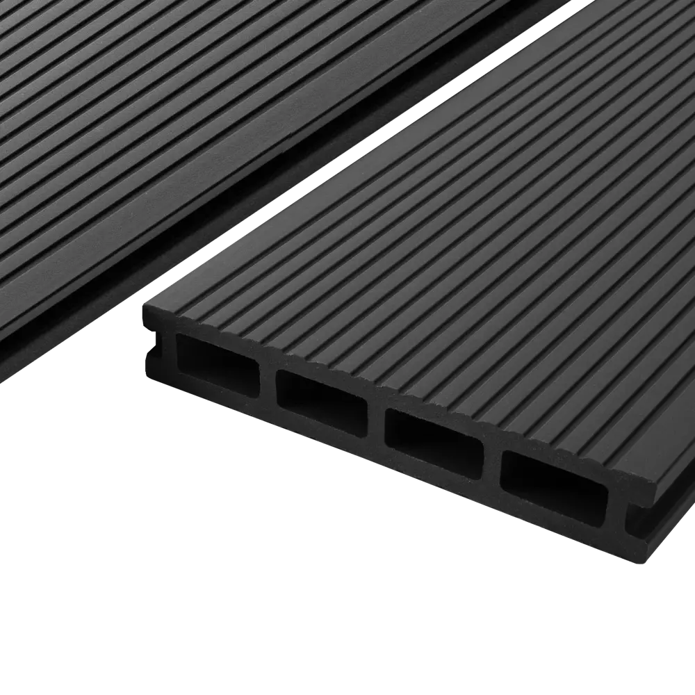 87036575 Террасная доска ДПК T-Decks цвет Графит 150x25x3000 мм двусторонняя вельвет/структура древесины 0.45 м² STLM-1384511  - Вид №1