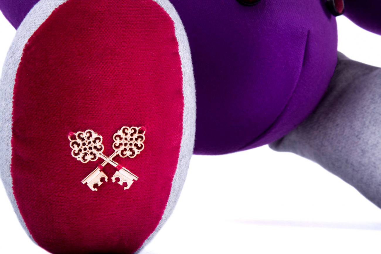 Мягкая игрушка Миша Франт GOLDY BEARS МЕДВЕДИ 010965 Фиолетовый  - Вид №3