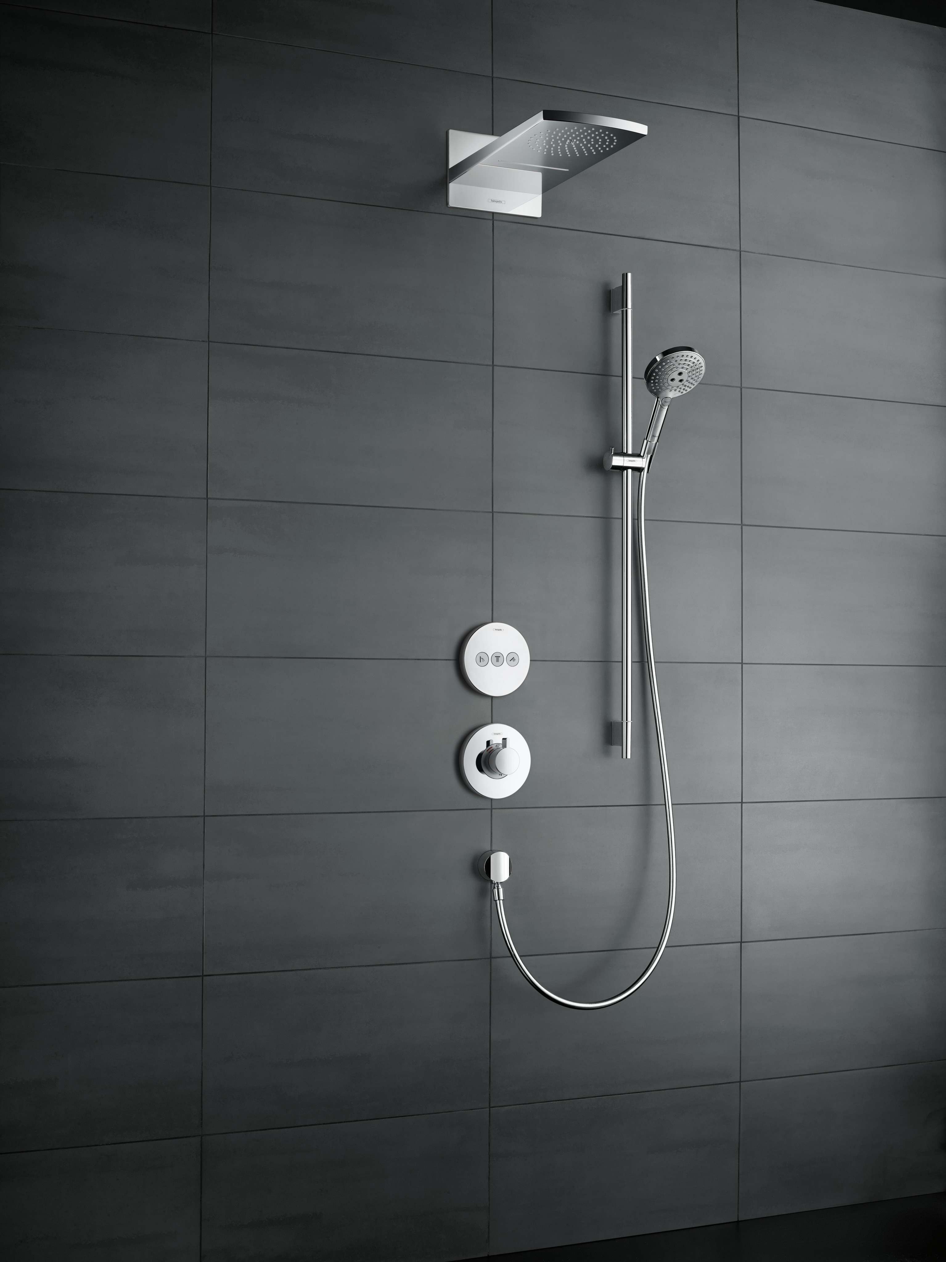 26323400 Raindance Select S Душевой набор 120 3jet EcoSmart 9 л / мин со штангой 90 см Hansgrohe  - Вид №3