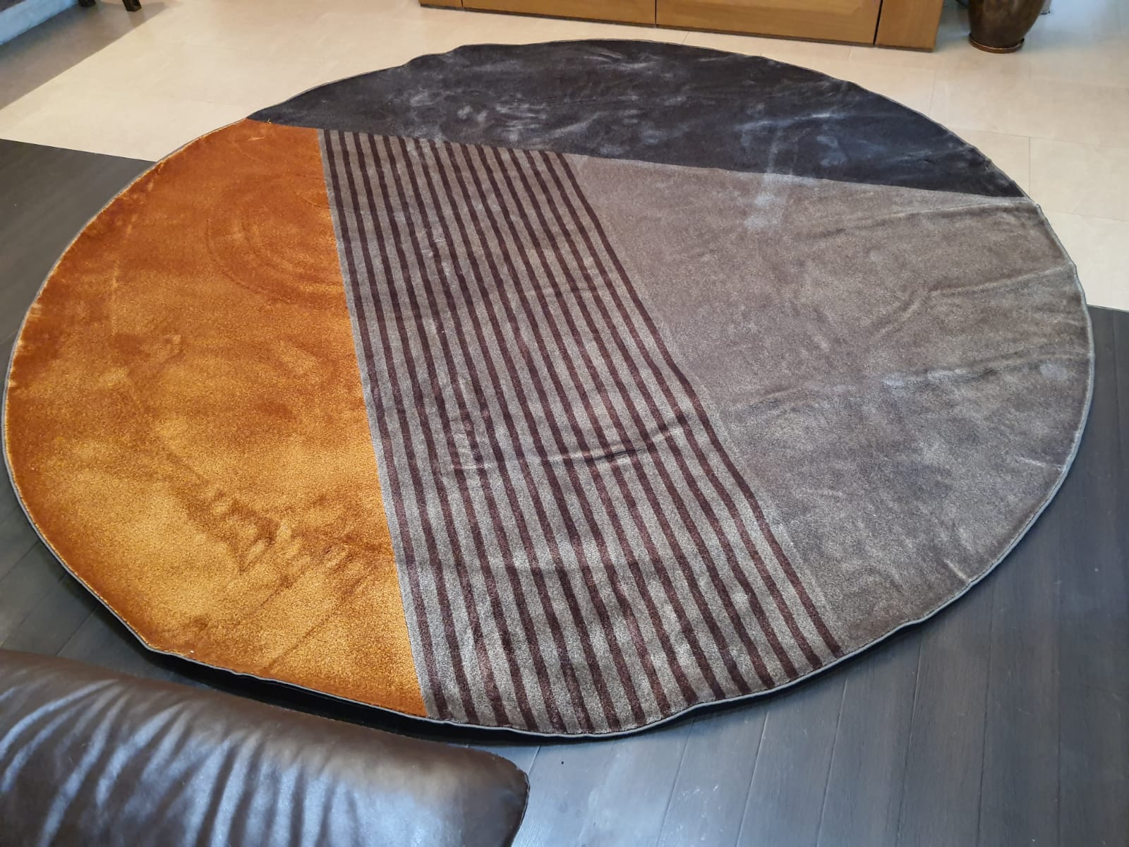 PROF Ковер в наличии из полиамида круглый диаметр 3 метра U0280S - Вид №12