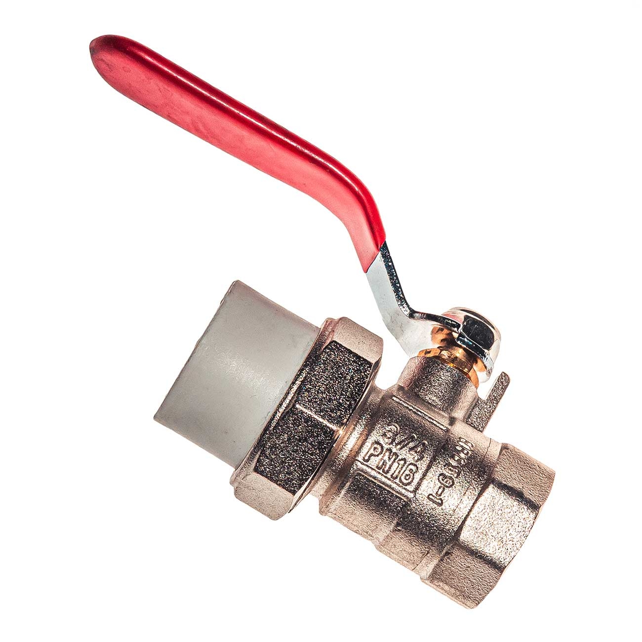 21102 Кран шаровой латунный под PPR 25x3/4 внутренняя резьба с полусгоном LAB.Space  - Вид №2