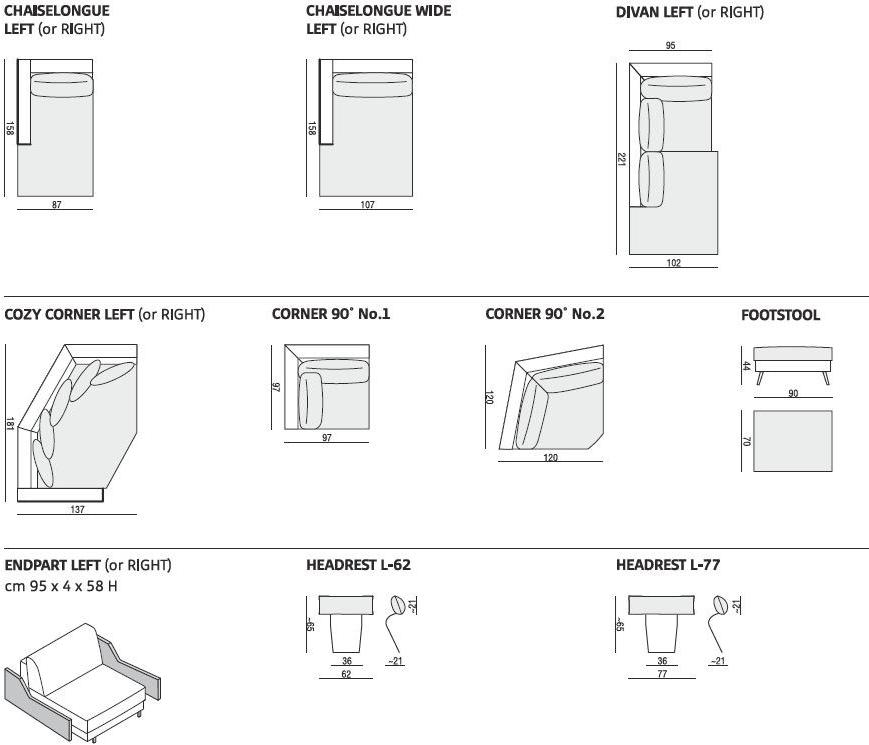 Sits Подставка для ног из ткани Ronja sun-id-1440474 - Вид №3