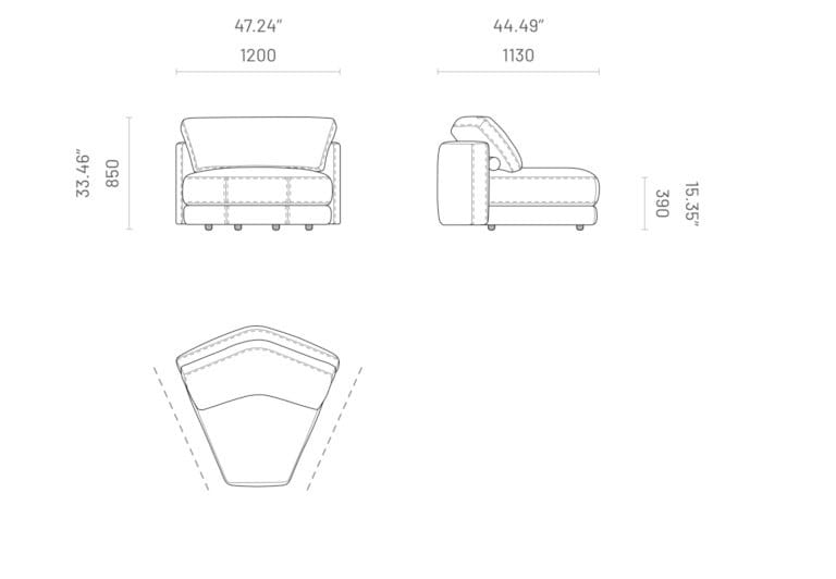 Модульный диван Domkapa EDWARD ARCH-00073709 - Вид №6