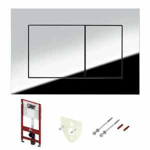 9400012 Комплект инсталляции 4 в 1 с панелью смыва ТЕСЕnow для установки подвесного унитаза (9400012)