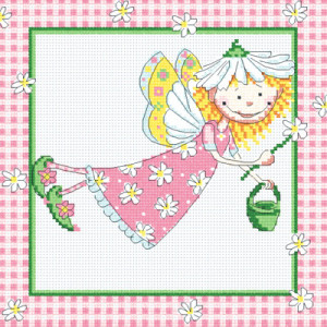20х20см Набор для вышивания НВ №33 №147 "Ромашковая фея" М.П.Студия