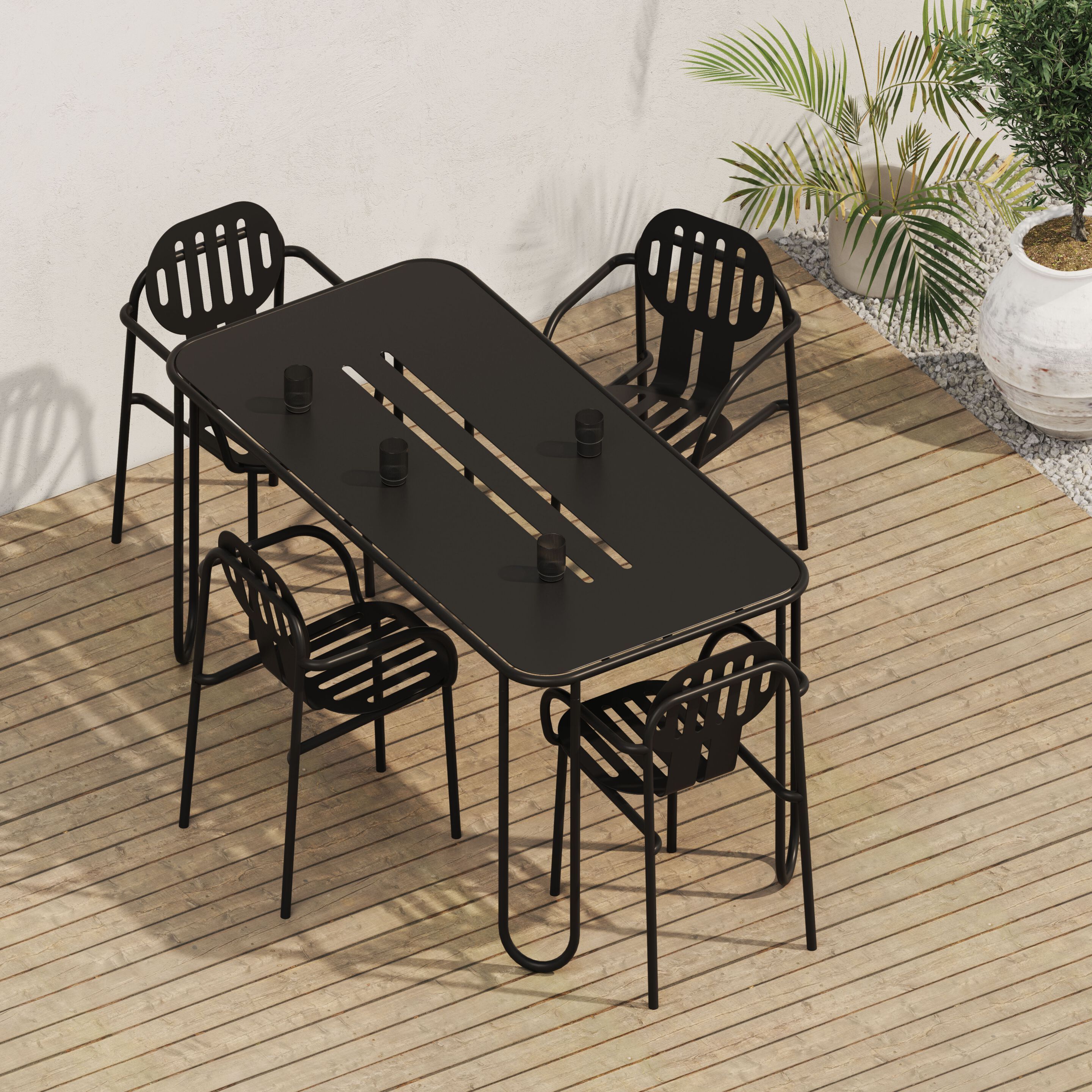 Алюминиевый штабелируемый садовый стул с порошковым покрытием Joyf пустыня ARCH-00080472 - Вид №7