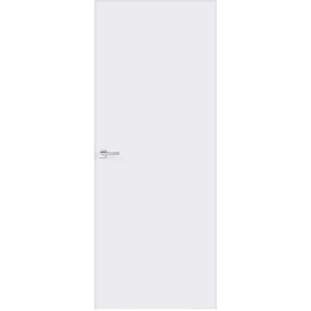 Дверь межкомнатная глухая Invisible 70x200 см правая обратного открывания под покраску (с замком) 85599872 STLM-2176281 VELLDORIS 