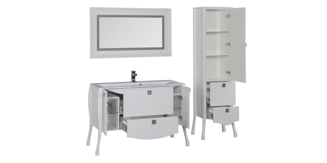 Комплект мебели Aquanet Мадонна 120 белый 00168915 - Вид №2