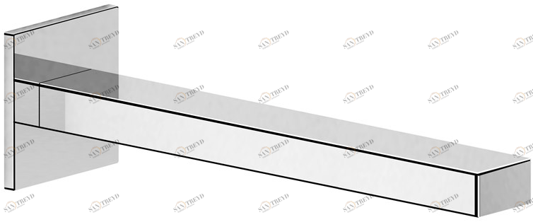 Fir Italia Настенный излив из латуни New playone 90 9044214