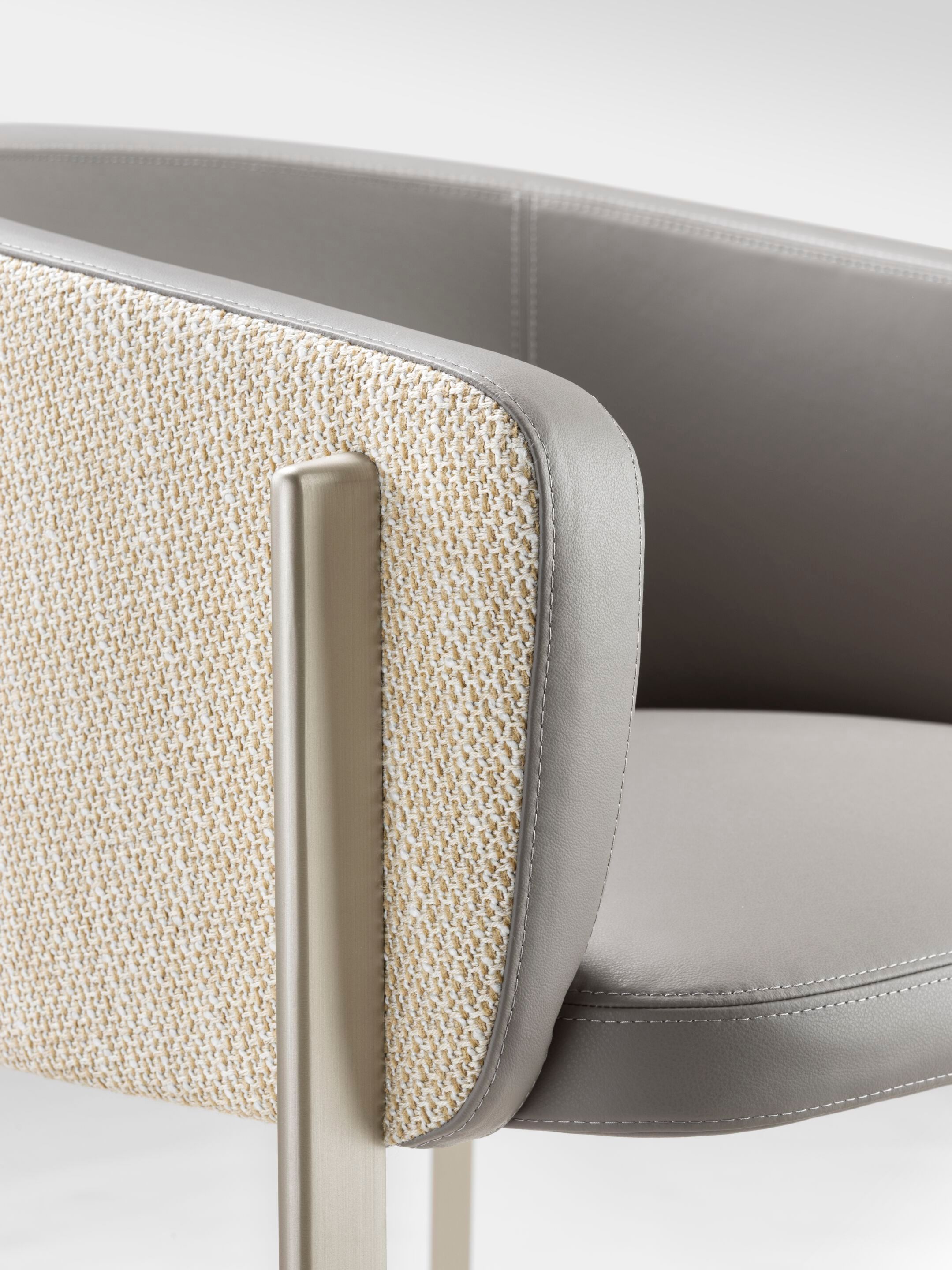 Мягкий стул из латуни с подлокотниками GHIDINI1961 ARCH ARCH-00031429 - Вид №6