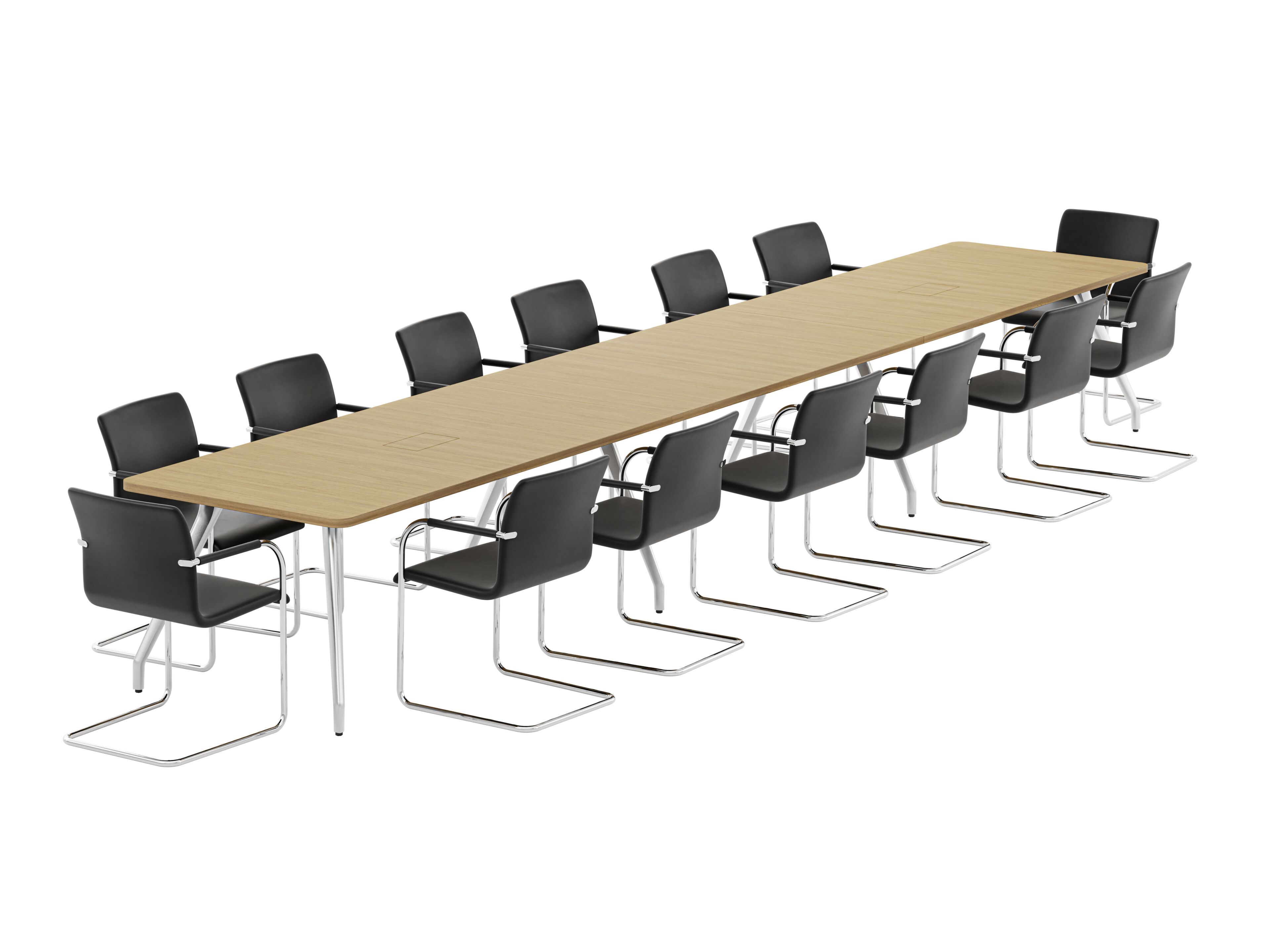 Модульный стол для совещаний из алюминия и дерева THONET 1750 ARCH-00108791 - Вид №4