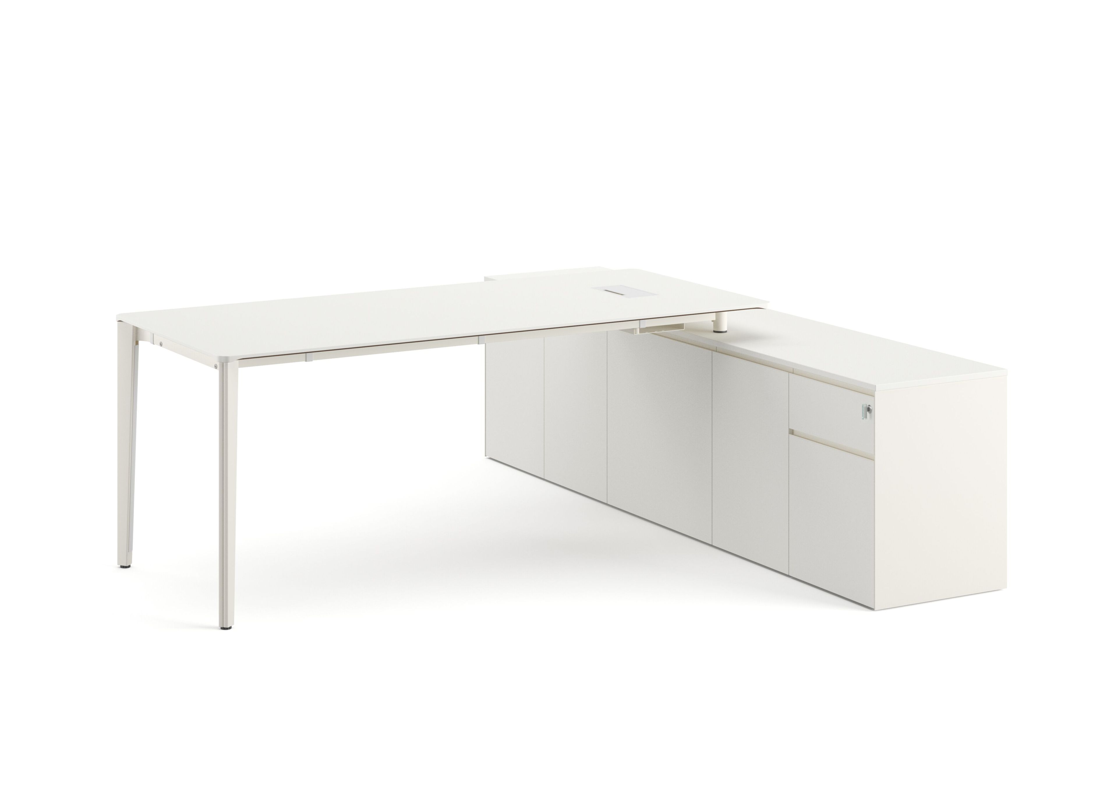 Деревянный угловой стол с ящиками Ersa TUANA ARCH-00008350