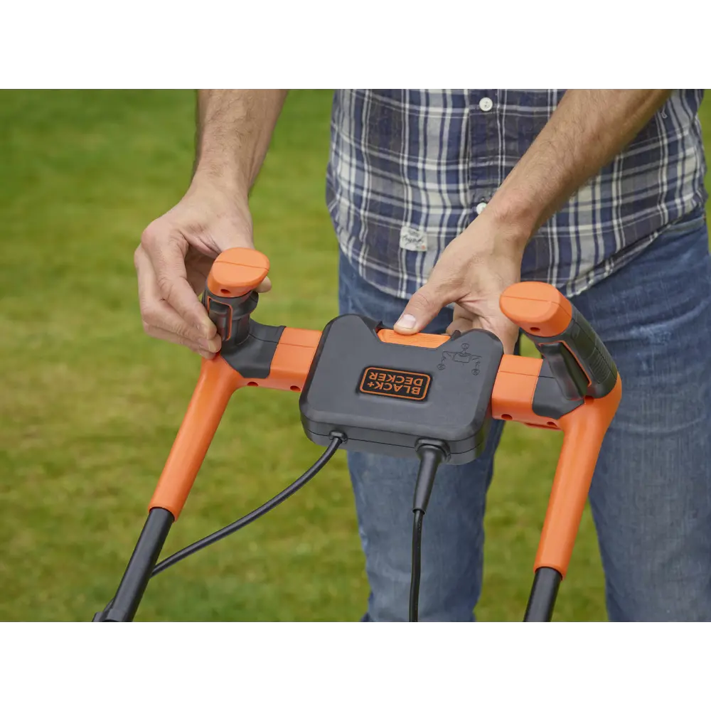 Газонокосилка электрическая Black&Decker BEMW451BH-QS 1200 Вт 32 см BLACK + DECKER STLM-2037192 - Вид №11