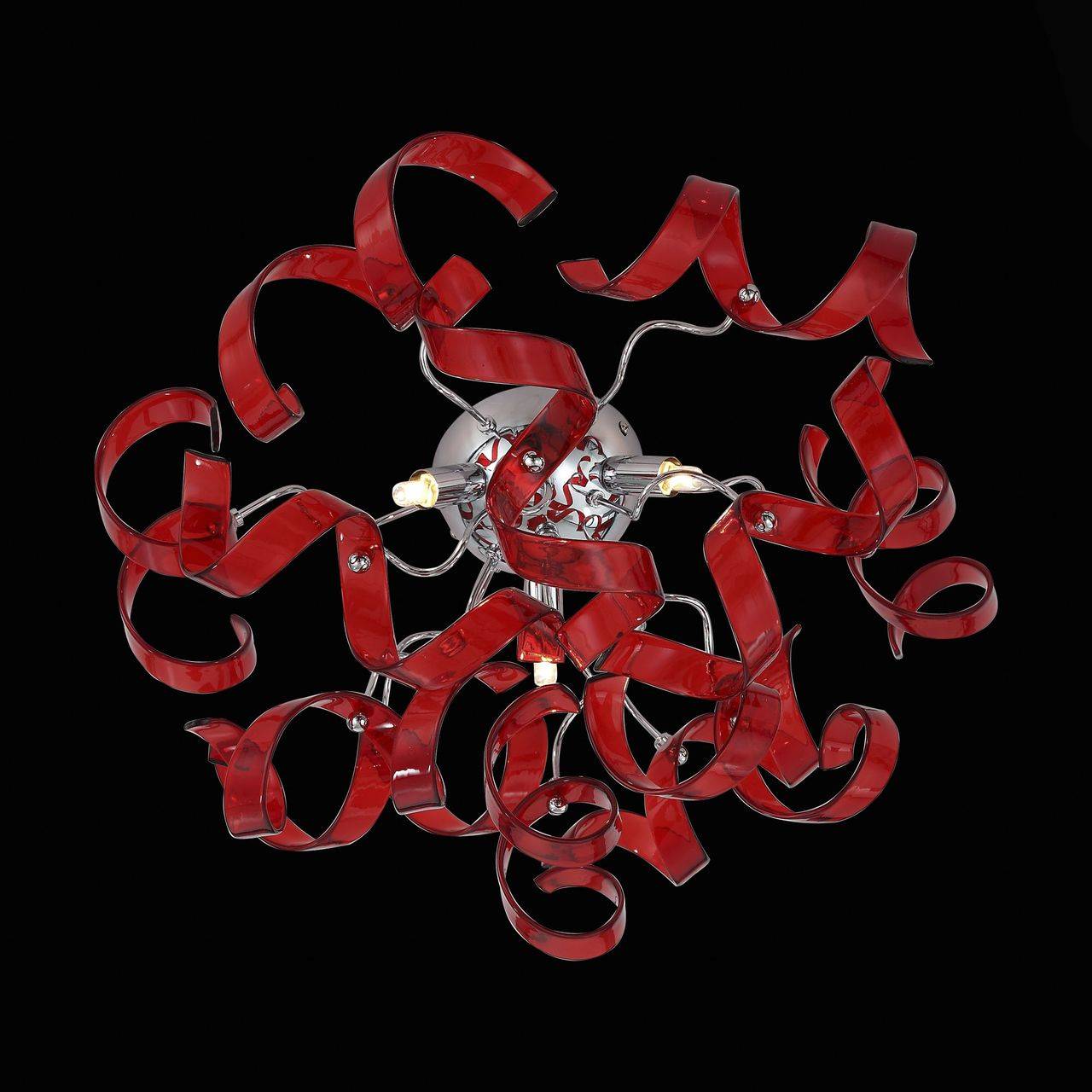 Потолочная люстра ST Luce Segreto SL452.602.03 ST LUCE SEGRETO RED, ШАР 058933 Красный  - Вид №1