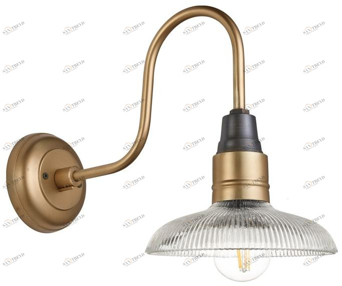 Industville Настенный светильник из латуни и стекла  Sn-gldwl8-b 