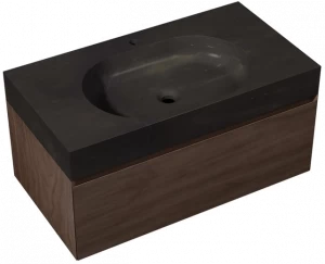 L'ANTIC COLONIAL Подвесная тумба под умывальник из натурального камня и дерева Karon