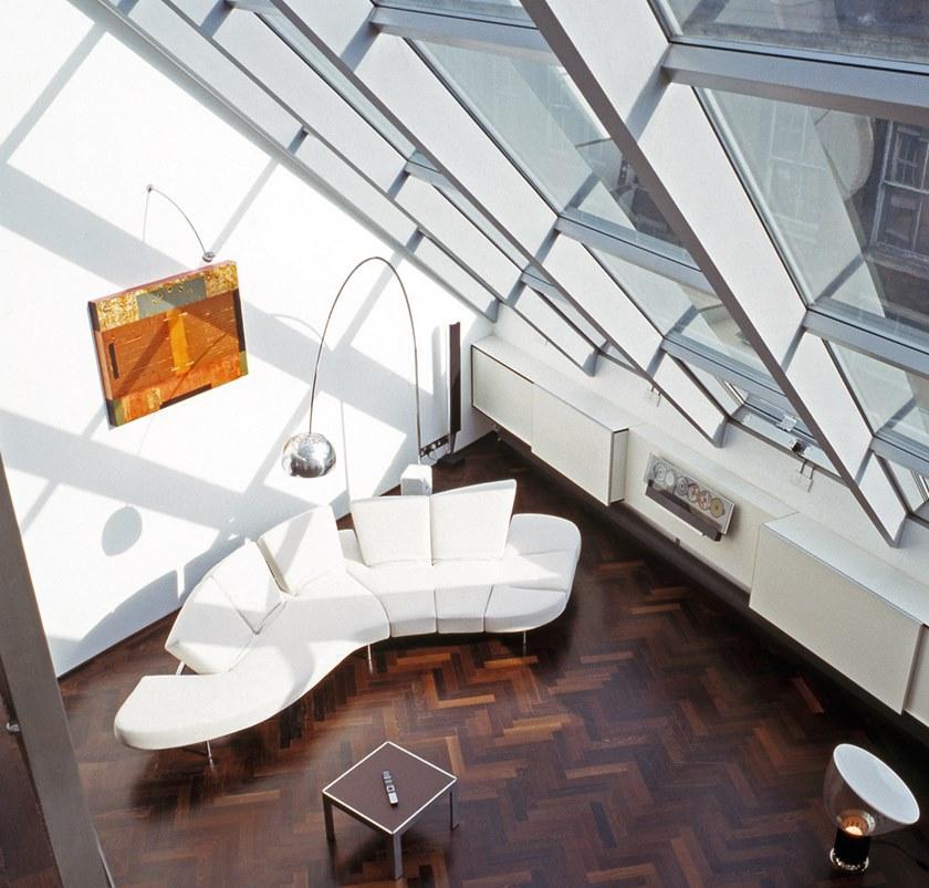 edra Изогнутый регулируемый кожаный диван  Flp010  - Вид №5