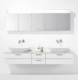 Композиция №9  Crono Collection комплект мебели для ванной комнаты Burgbad