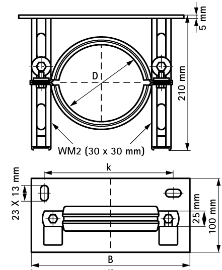 4323150 BIS Консоль опорная для чугунных и пластиковых вертикальных труб walraven  - Вид №1