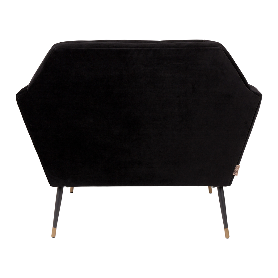 Кресло Kate черное низкое под бархат Dutchbone 3100062 - Вид №5