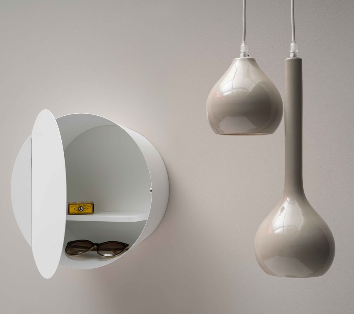 Ex.T Drip 3 Подвесной светильник из серой керамики EXDRIP3GRI - Вид №1