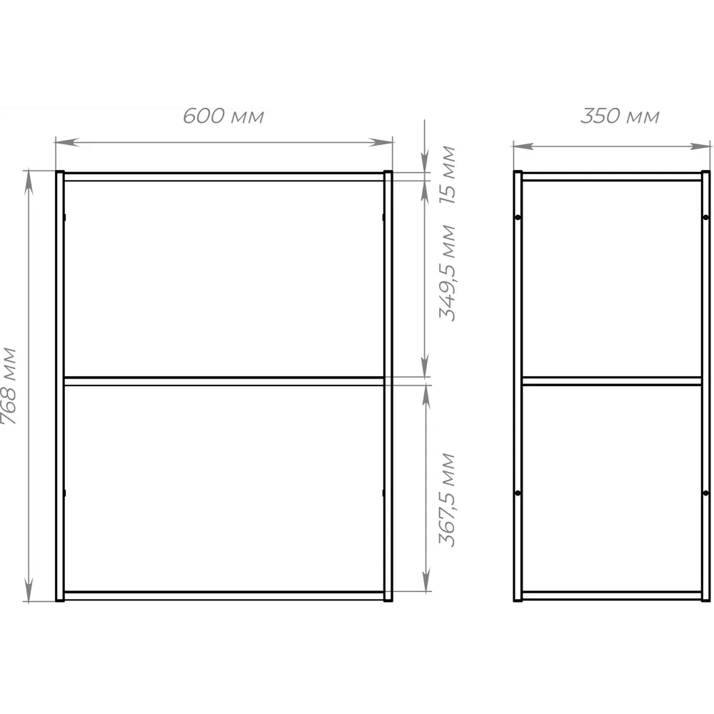 Навесной шкаф KONSENSA Вельга 60x77x35 см для кухни 89422280 STLM-1575312 - Вид №5