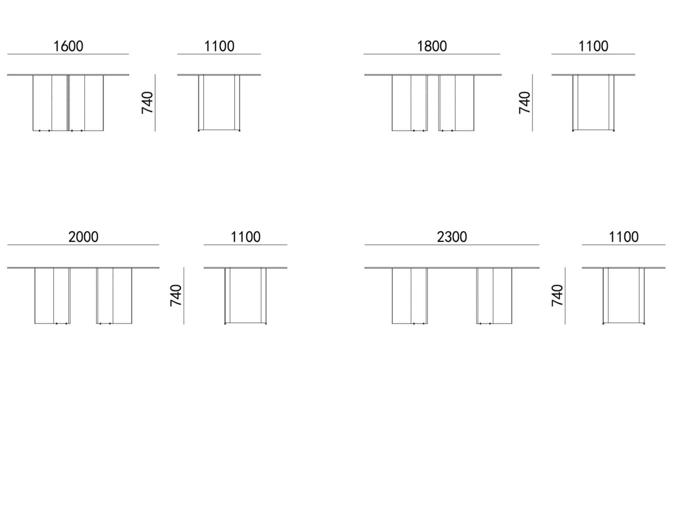 Овальный стеклянный обеденный стол HC28 maison SIFF ARCH-00105348 - Вид №2
