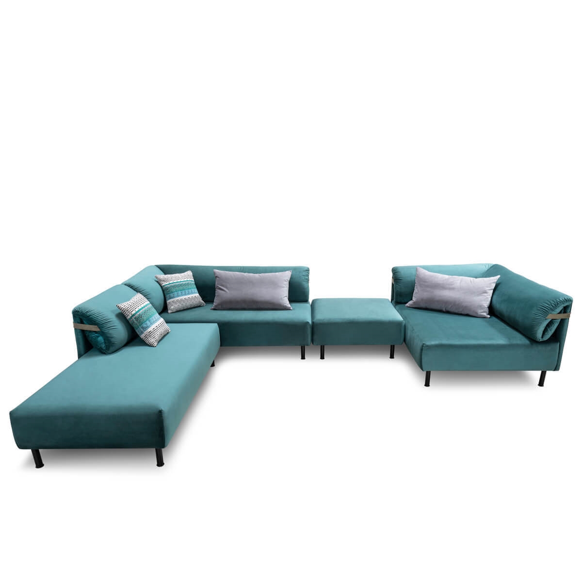 700457-96 ABHIKA ДИВАН ЛАУРА СЛЕВА TEAL 