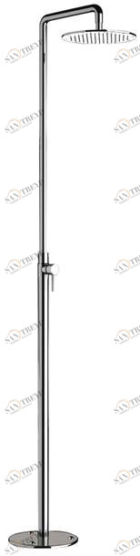Remer Rubinetterie Напольная душевая стойка из хромированной латуни с душевой лейкой Minimal 331 n52