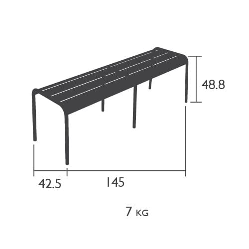 Алюминиевая садовая скамейка Fermob Luxembourg ARCH-00055981 - Вид №3