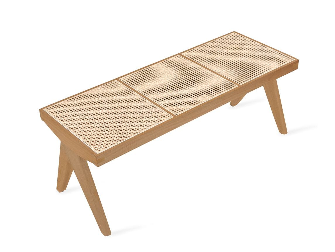 Скамейка из массива дерева Alankaram Jeanneret ARCH-00032109 - Вид №4