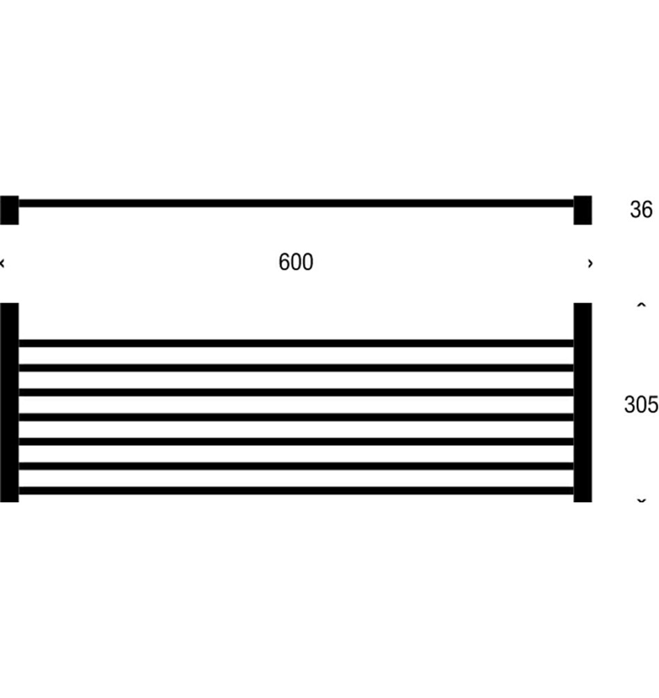FROST Полка 8, 60см » белая Алюминий Белый Q304260076  - Вид №2