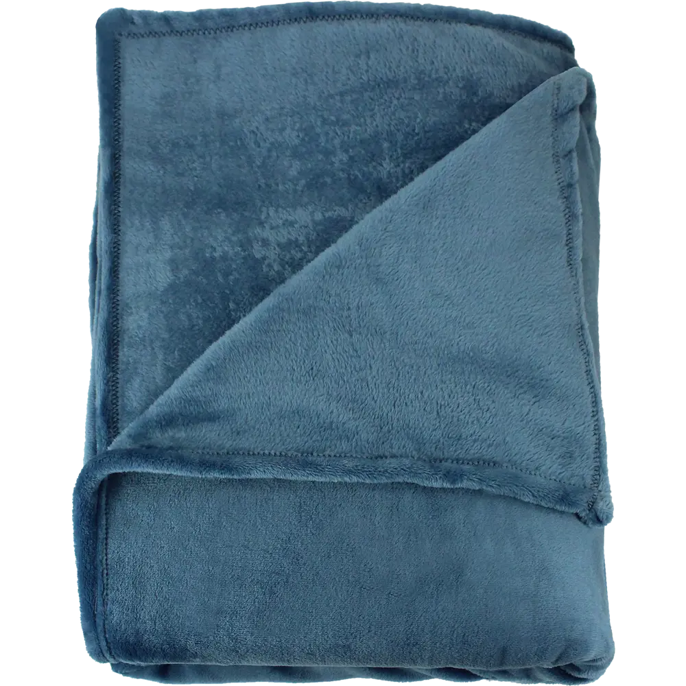 Плед Flamingo 200x220 см микрофибра цвет синий INSPIRE STLM-2131741 - Вид №2